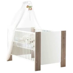 Mäusbacher Bea Kinderbett Weiß Matt Sanremo Eiche Dekor