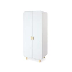 Nature Kid Katja Kleiderschrank Natur / Weiß 2-türig