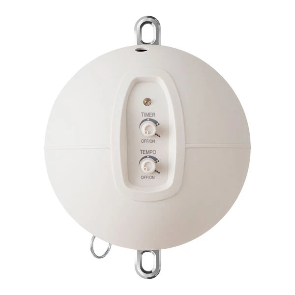 Moonboon Ökologische Federwiegen-Set Desert Mit Motor, Gestell Weiß & Kokos-Einleger