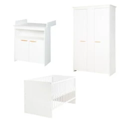 Roba Anton Kinderzimmer 2,5T Bett, Wickelkommode, Schrank