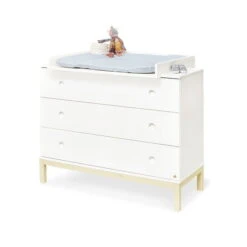 Pinolino Skadi Wickelkommode Breit 3 Schubkästen - Toppreis