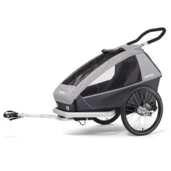 Croozer Kid Keeke 2 Stone Grey 2in1 Fahrradanhänger & Buggy-Set
