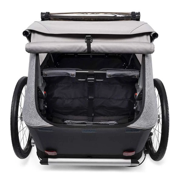 Croozer Kid Keeke 2 Stone Grey 2in1 Fahrradanhänger & Buggy-Set – Bild 5