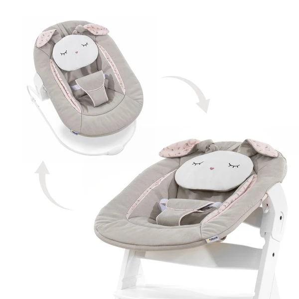 Hauck Alpha Bouncer 2in1 Babywippe Powder Bunny