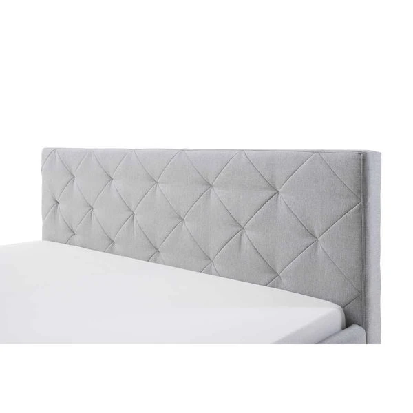 Meise Möbel Chicago Polsterbett Hellgrau 180 X 200 Cm Mit Chromfüßen – Bild 2
