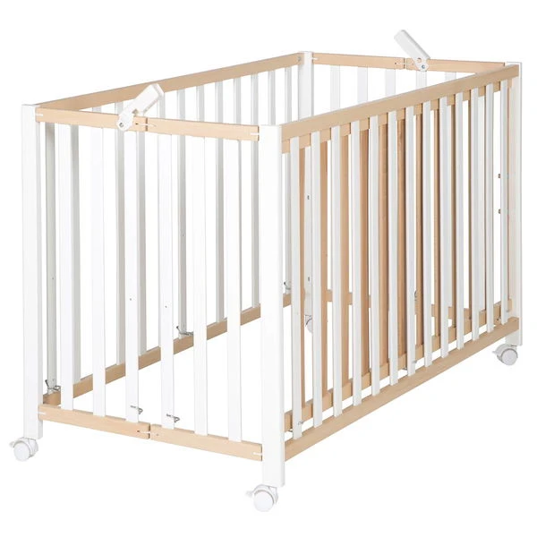 Roba Fold Up Klappbett 60x120 Cm Buche/weiß Zum Toppreis