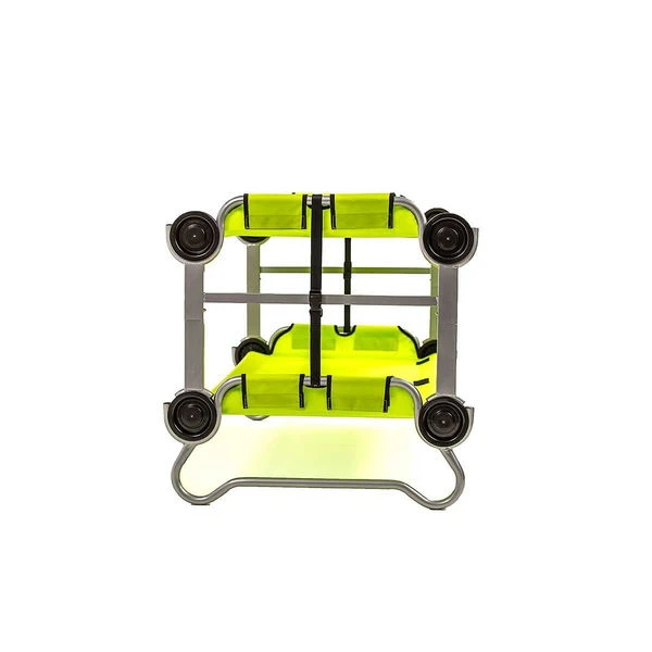 Kid-O-Bunk Campingbett Grün Mit Seitentaschen Etagenbett Von Disc-O-Bed – Bild 6