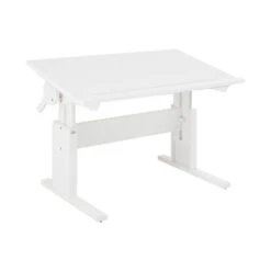 LIFETIME Schreibtisch Kiefer Weiß 30245-10 Neigbar & Höhenverstellbar