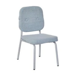 LIFETIME Chill Stuhl - Frosted Blue Metallgestell & Weiche Polster