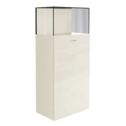 Now! No.14 By Hülsta Baukasten 8R 1 Glashaube 153,6x70x42 - Lack-weiß/Lack-Hochglanz-weiß