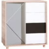 VOX Evolve Kommode Niedrig Oak/white/black/grey