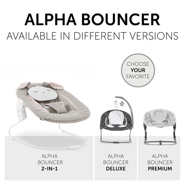 Hauck Alpha Bouncer 2in1 Babywippe Powder Bunny – Bild 6