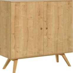 VOX Nature Geschirrschrank Eiche / Weiß / Eiche