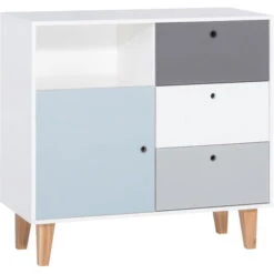 VOX Concept Kommode White/grey/graphite/sky Blue