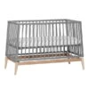 Leander Luna Babybett 60x120 Cm Grau/Eiche