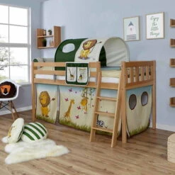 Ticaa Eric Hochbett Vertikal Buche Natur A2 Massivholz - Dessin Wählbar