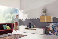 Now! By Hülsta Easy Wohnwand Natureiche 156x308x45 5-teilig