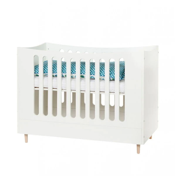 Manis-h Babybett 70 X 140 Cm Mit Buchefüßen - 2 Farben Wählbar – Bild 3