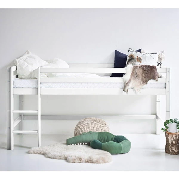 Hoppekids Halbhohes Bett ECO Dream 90x200 Cm Mit Gerader Leiter | Teilbar