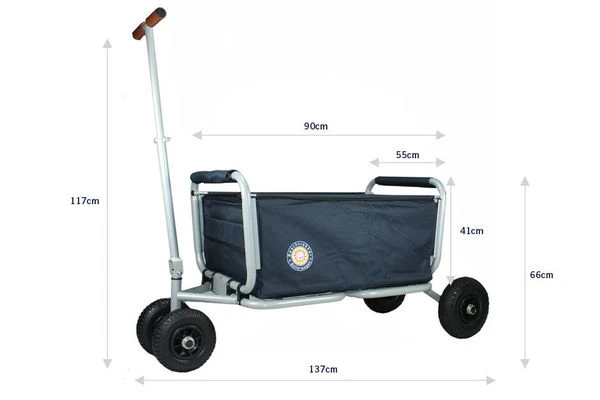 Beachtrekker LiFe Bollerwagen Blau Stabil Und Leicht Inkl. Feststellbremse – Bild 6