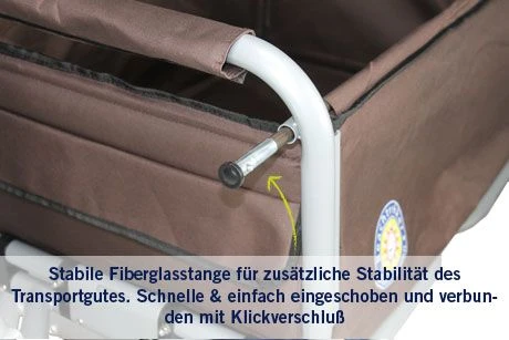 Beachtrekker LiFe Bollerwagen Blau Stabil Und Leicht Inkl. Feststellbremse – Bild 8