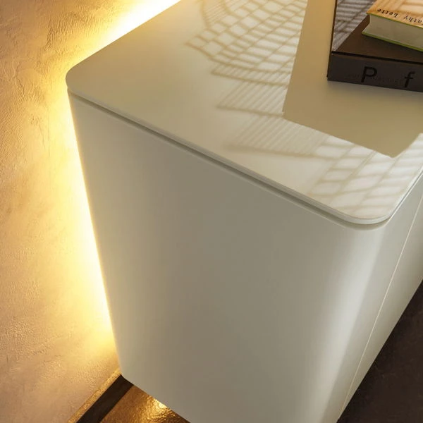 Hülsta Gentis Wohn-Kombi 7 - Akzent Naturstamm Inkl. LED-Beleuchtung Vitrine – Bild 6