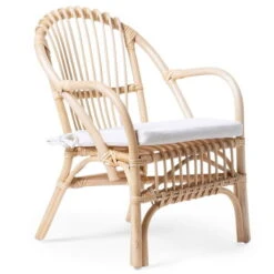 Childhome Montana Kinderstuhl + Kissen Natur Für Kinder