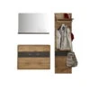 Trendteam Coast Garderoben-Set 3-teilig Wotan Eiche / Grau Melamin