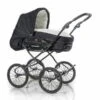 HESBA Condor Light Kinderwagen Außen 982 Innen 222 Black Edition - Räder Schwarz 30 Cm