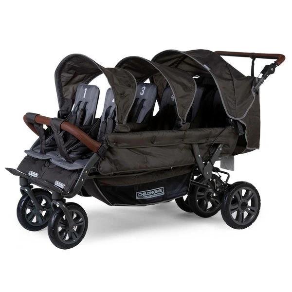 Childhome Neuer Six Seater Sechserwagen Anthrazit, Robust Und Komfortabel