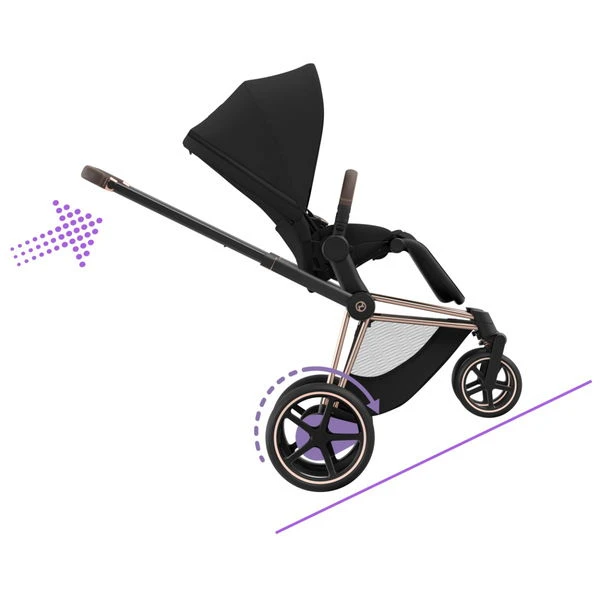 CYBEX E-PRIAM Kinderwagen Sepia Black Gestell Wählbar New Generation – Bild 11