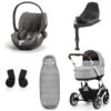 CYBEX Talos S LUX Kinderwagen Bundle Lava Grey Gestell In Silver