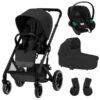CYBEX Balios S LUX Kinderwagen & CYBEX Aton S2 I-Size Bundle Black