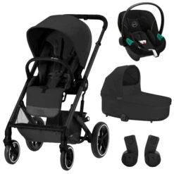 CYBEX Balios S LUX Kinderwagen & CYBEX Aton S2 I-Size Bundle Black
