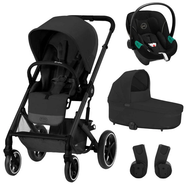 CYBEX Balios S LUX Kinderwagen & CYBEX Aton S2 I-Size Bundle Black
