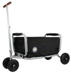 Beachtrekker LiFe Bollerwagen Schwarz Stabil Und Leicht Inkl. Feststellbremse