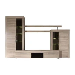 Trendteam Boom Anbauwand Eiche Sägerau Hell