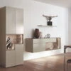 Hülsta Tetrim Wohnwand 1 - Lack-Ausführung Vitrine, Sideboard & Wandbord