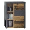 Trendteam Indy Kommode Old Wood / Graphit Grau