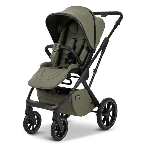 Moon Piú Kombi-Kinderwagen Moss Green/black Matt Zubehör Bundle – Bild 6