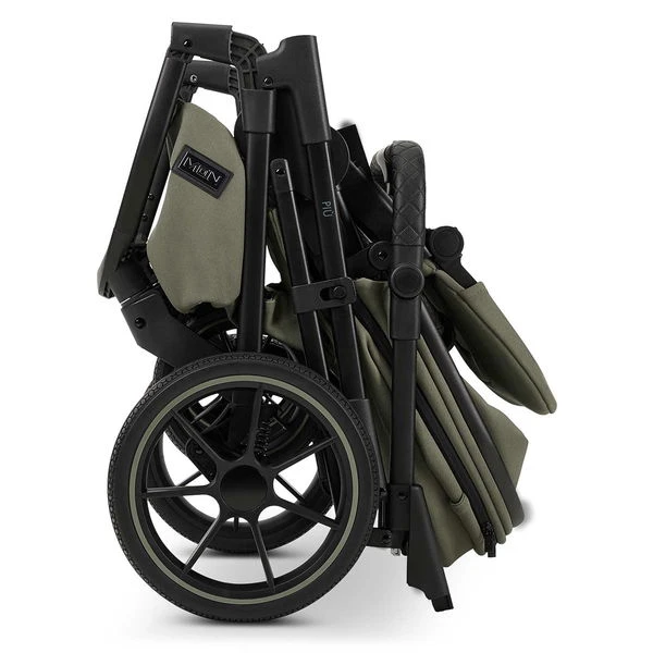 Moon Piú Kombi-Kinderwagen Moss Green/black Matt Zubehör Bundle – Bild 12