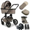 Moon Resea Plus Kinderwagen Mud/black Matt Zubehör Bundle