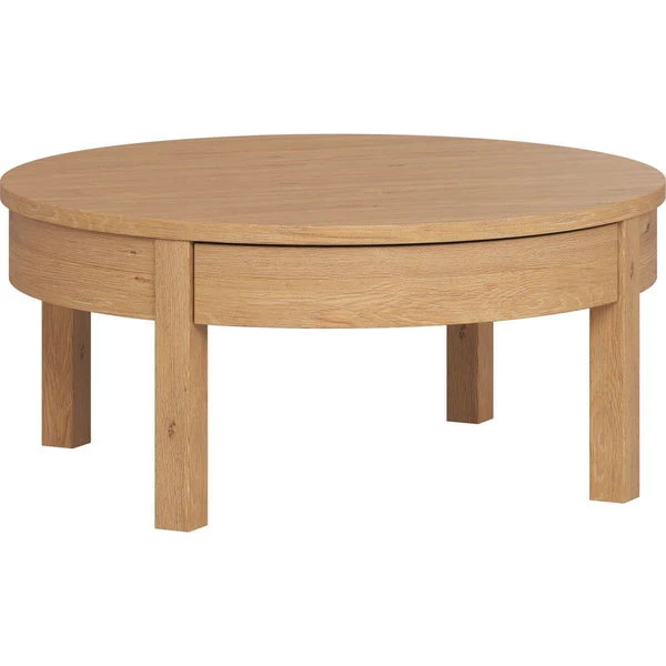 VOX Simple Kaffeetisch Niedrig Eiche Ø80 Cm