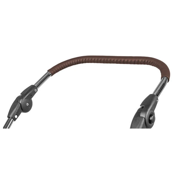 HESBA Corrado Kinderwagen Außen 796, Innen 227 Teilleder - Räder Schwarz 30 Cm, Griff Braun – Bild 5