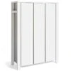 Schardt Milano Pinie Silber Kleiderschrank 3 Türen Pinie Silber/MDF Weiß