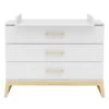Nature Kid Modena Wickelkommode Weiß Drei Schubladen Inklusive Wickelaufsatz
