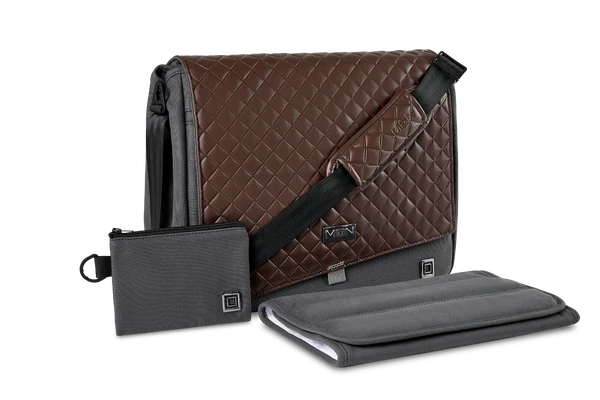 Moon Premium Wickeltasche Anthrazit Mit Wickelauflage, Geldtasche & Befestigungssystem