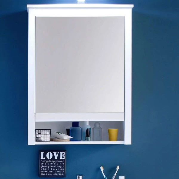 Trendteam Ole Spiegelschrank Beleuchtet Weiß – Bild 2