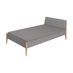 Paidi Sten Traumliege Eiche/grau - Gepolstert Steingrau 90x200 Cm