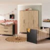 Paidi Tomke Kinderzimmer Mit Schrank 4T Naturschwarz/Eiche-Bordeaux